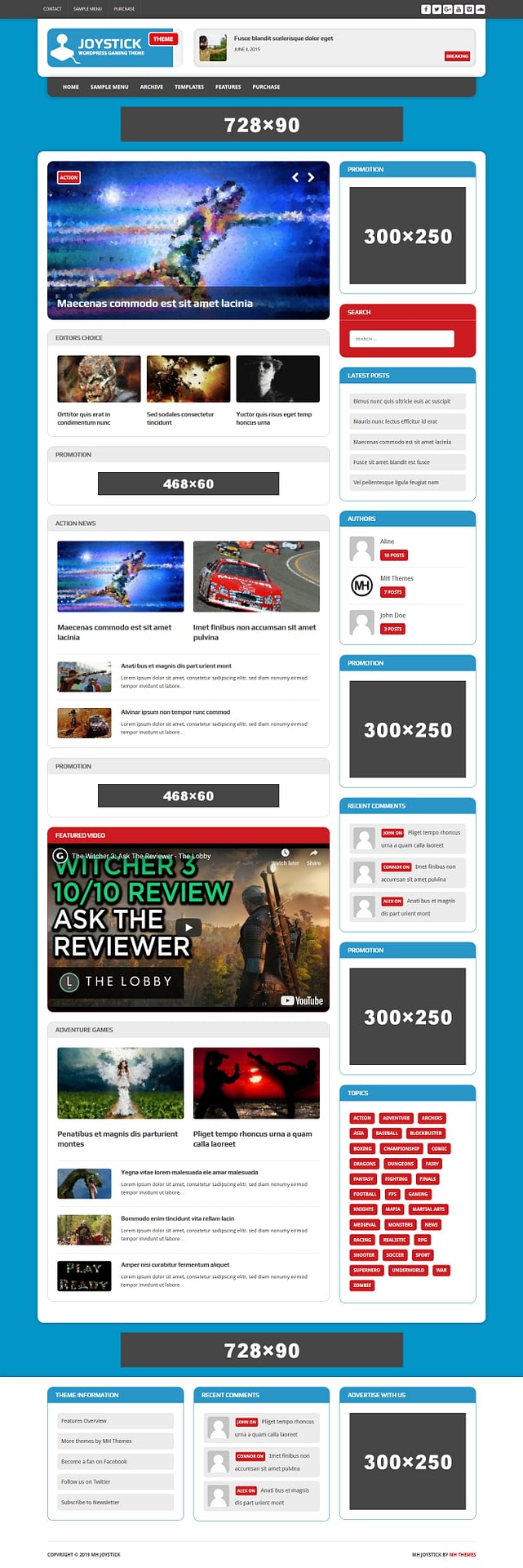 10+ Best Free Gaming WordPress Themes mh joystick lite best free gaming wordpress theme - 10+ Best Free Gaming WordPress Themes