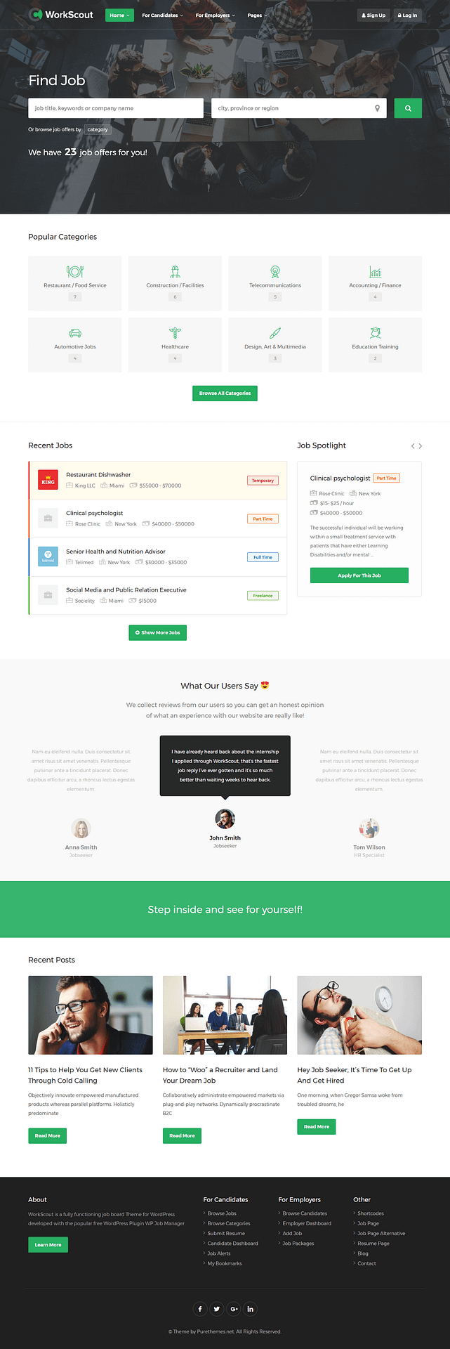 10+ Best Premium Job Board WordPress Themes workscout best premium job board wordpress theme - 10+ Best Premium Job Board WordPress Themes
