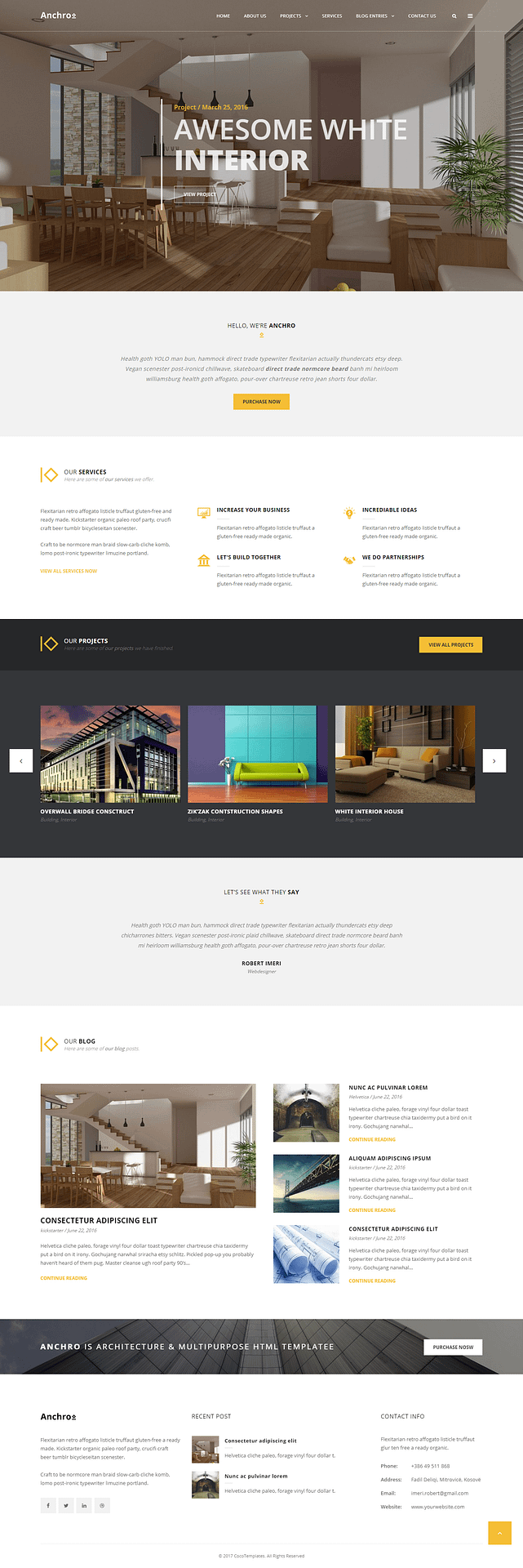 10+ Best Premium Architecture WordPress Themes anchro best premium architecture wordpress theme - 10+ Best Premium Architecture WordPress Themes