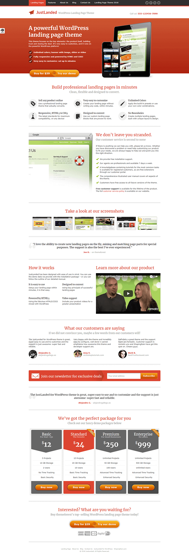 10+ Best Premium Landing Page WordPress Themes just landed premium wordpress landing page themes - 10+ Best Premium Landing Page WordPress Themes