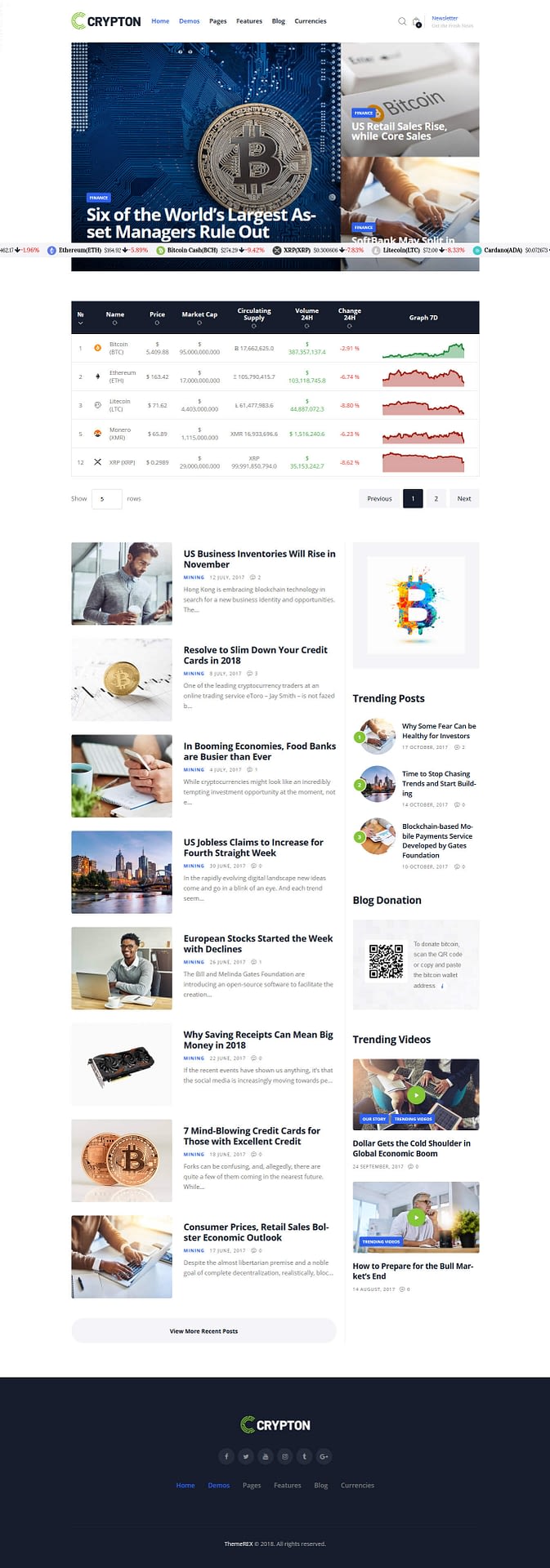 10+ Best Premium Cryptocurrency WordPress Themes crypton best premium cryptocurrency wordpress theme - 10+ Best Premium Cryptocurrency WordPress Themes