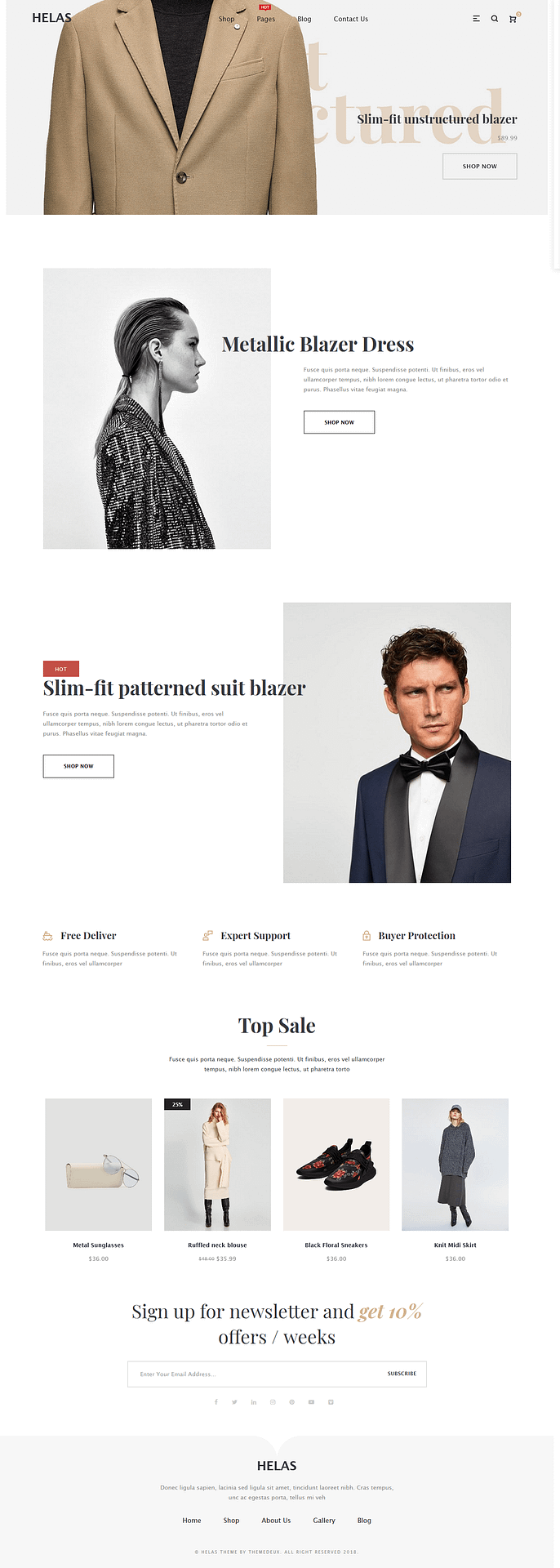 10+ Best Premium Minimal WordPress Themes 2019 helas best premium minimal wordpress themes - 10+ Best Premium Minimal WordPress Themes 2019