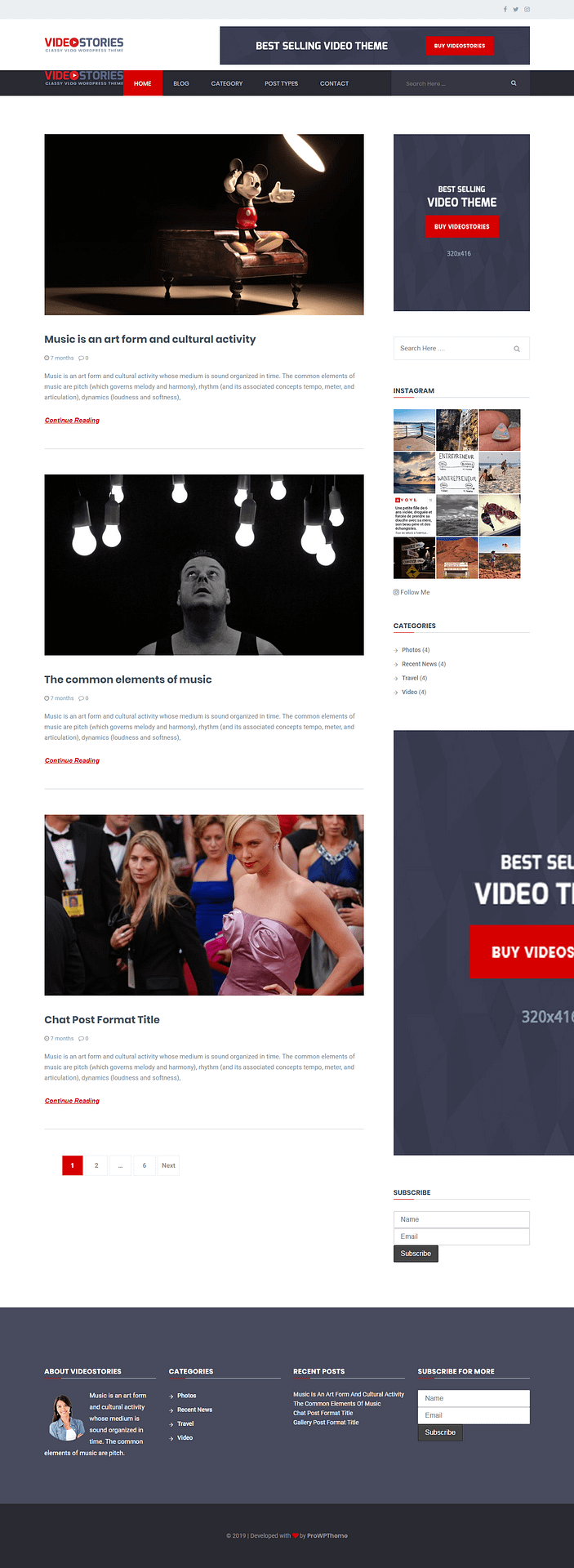 10+ Best Free Video and Music WordPress Themes videostories best free video and music wordpress theme - 10+ Best Free Video and Music WordPress Themes