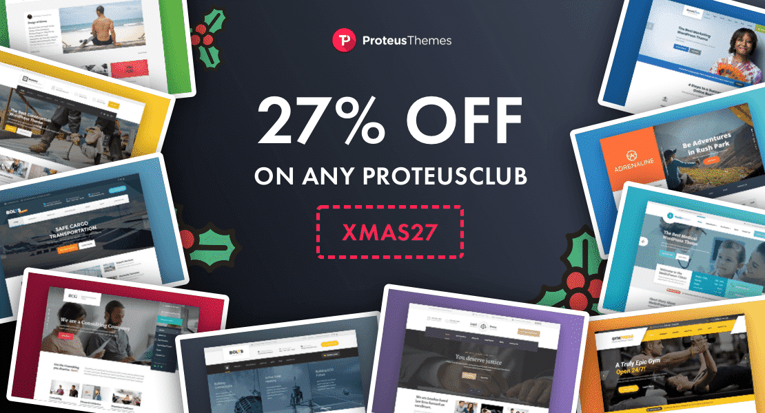 Best WordPress Deals for Christmas and New Year 2018 proteusthemes - Best WordPress Deals for Christmas and New Year 2018