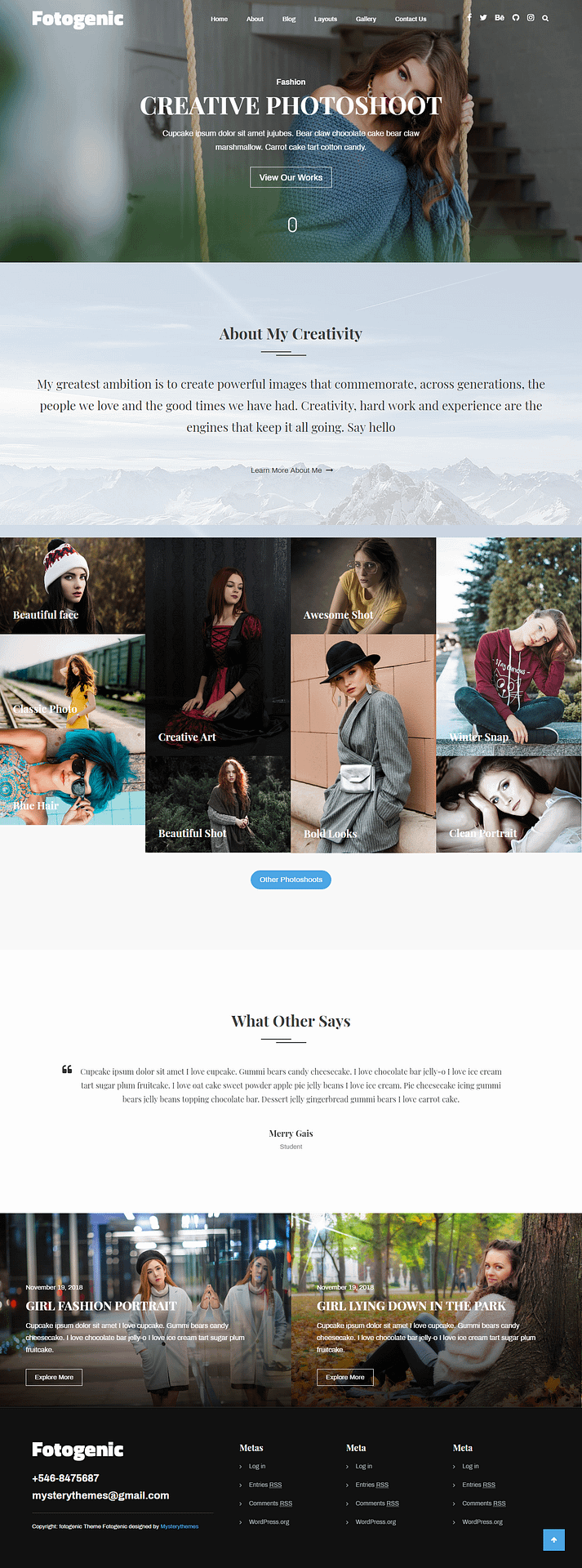 10+ Best Free Gallery WordPress Themes fotogenic best free gallery wordpress theme - 10+ Best Free Gallery WordPress Themes