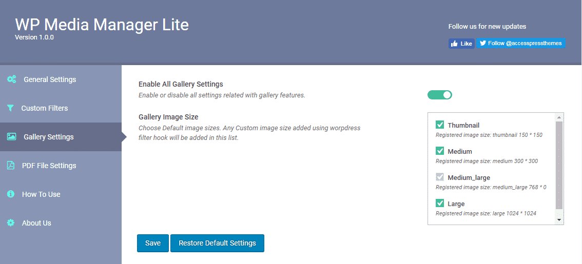 How to Manage Media Files using WP Media Manager Lite? (Step by Step Guide) wp media manager gallery settings - How to Manage Media Files using WP Media Manager Lite? (Step by Step Guide)