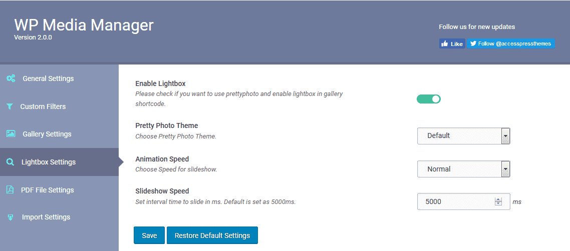 How to manage your WordPress media using WP Media Manager? (Step by Step Guide) lightbox settings - How to manage your WordPress media using WP Media Manager? (Step by Step Guide)