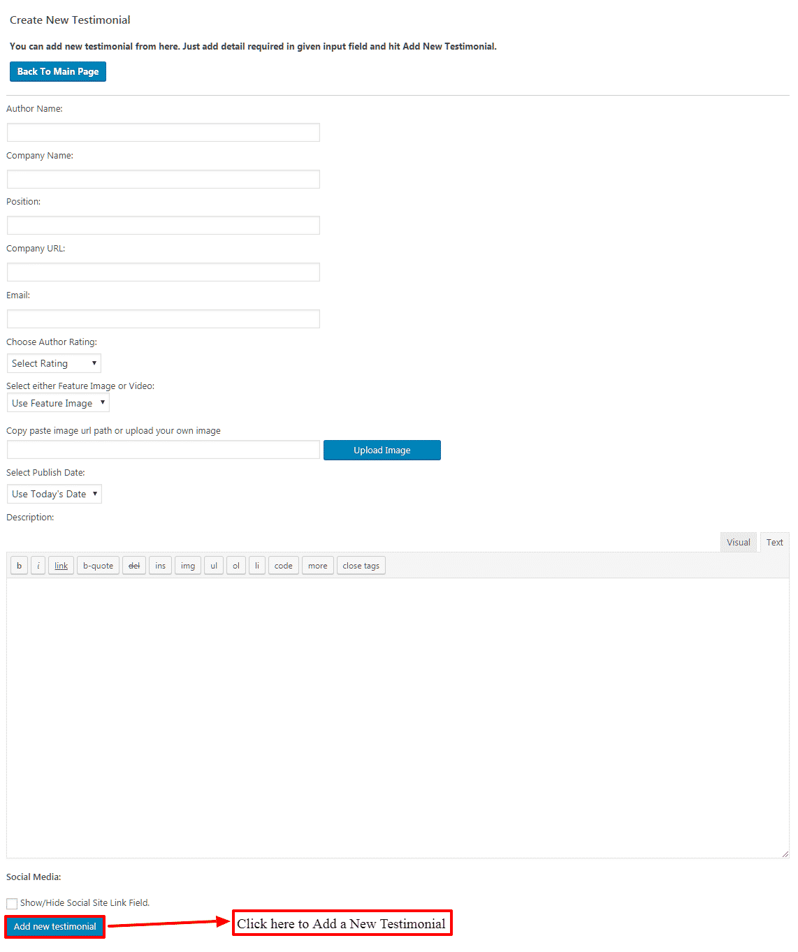 How to display attractive testimonial sliders on WordPress website? (Step by Step Guide) create new testimonial - How to display attractive testimonial sliders on WordPress website? (Step by Step Guide)
