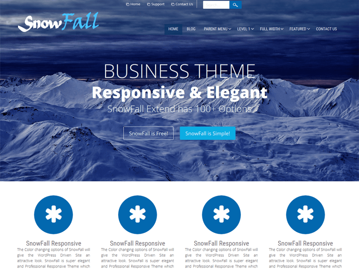 11+ Best Free WordPress Themes May 2016 - WPAll Club snowfall - 11+ Best Free WordPress Themes May 2016 - WPAll Club