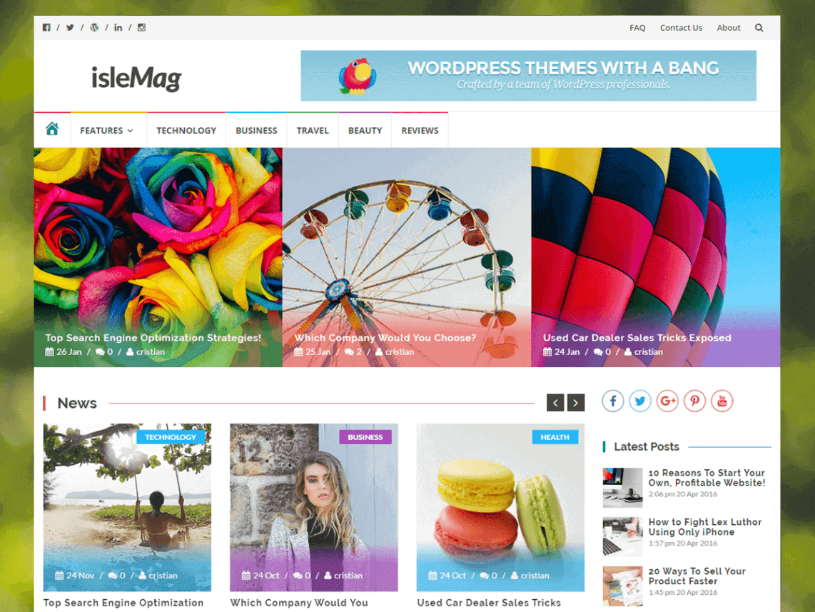 11+ Best Free WordPress Themes June 2016 - WPAll Club islemag - 11+ Best Free WordPress Themes June 2016 - WPAll Club