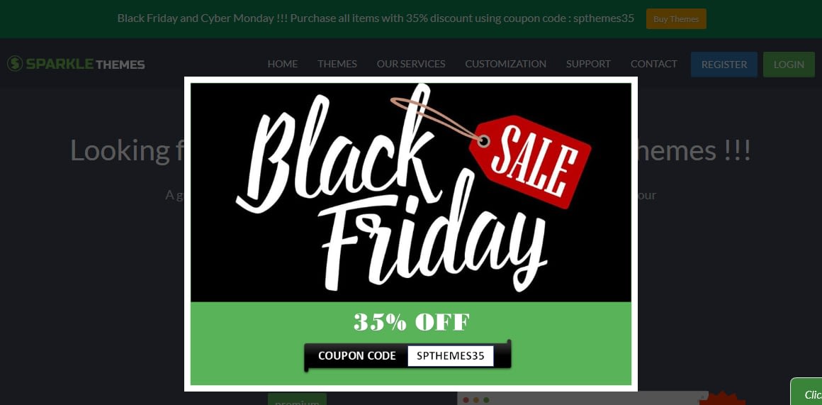 Best Black Friday & Cyber Monday Deals and Discounts on WordPress Themes, Plugins and Hostings 2018 (Upto 50% Off) sparklethemes blackfriday cybermonday deals - Best Black Friday & Cyber Monday Deals and Discounts on WordPress Themes, Plugins and Hostings 2018 (Upto 50% Off)
