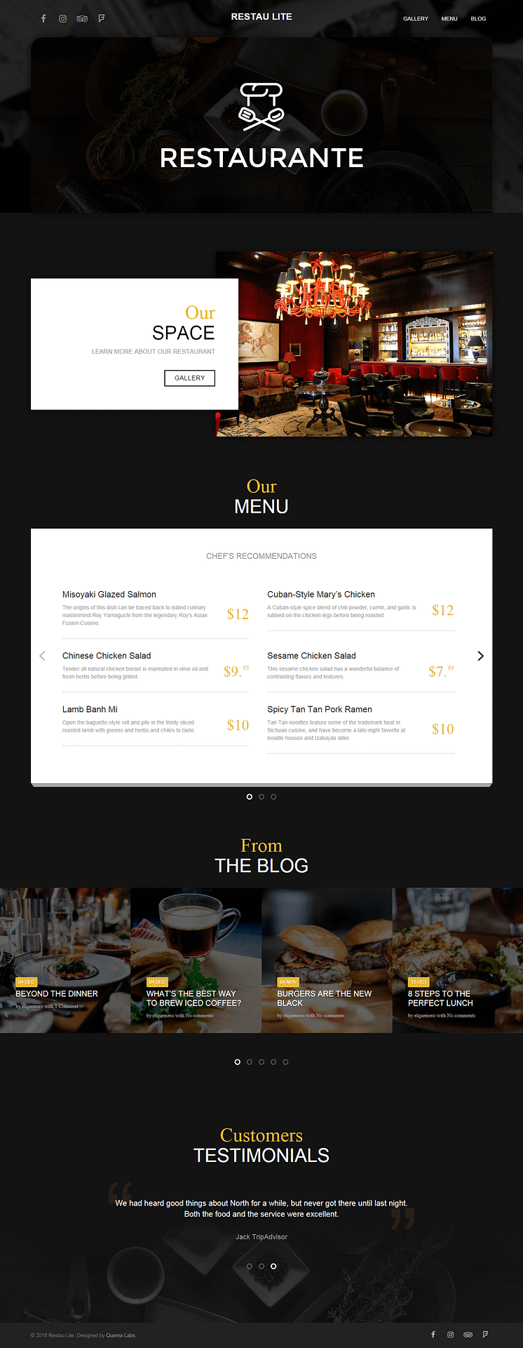 10+ Best Free Bar and Pub WordPress Themes restau lite best free bar pub wordpress theme - 10+ Best Free Bar and Pub WordPress Themes