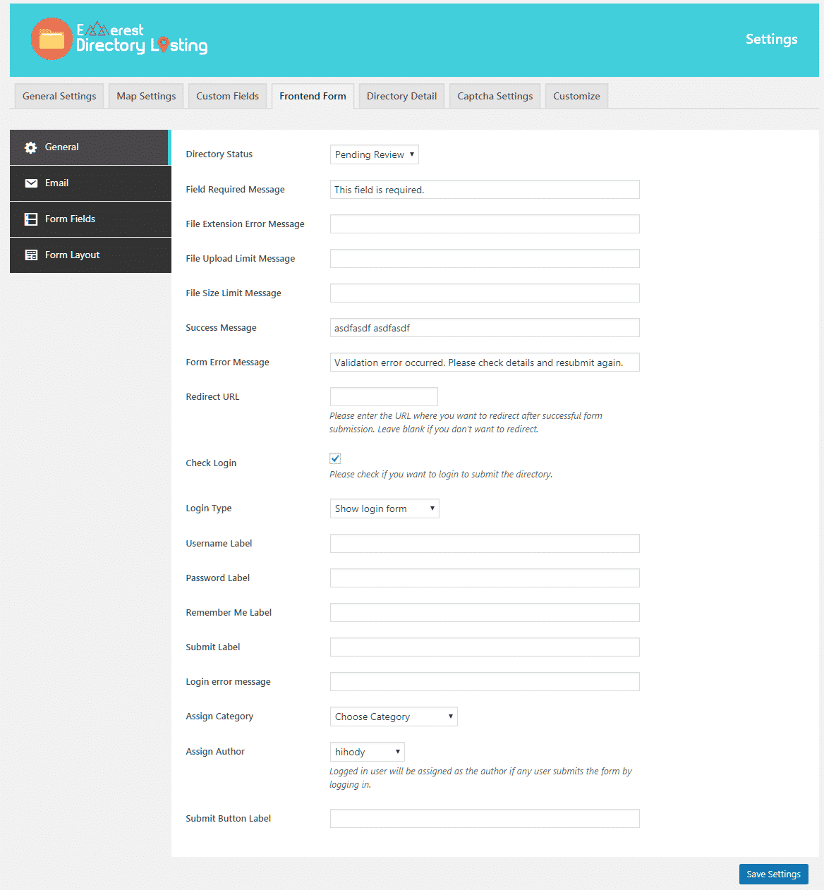 How to create Business Directories in your WordPress Website? (Step by Step Guide) form general settings - How to create Business Directories in your WordPress Website? (Step by Step Guide)
