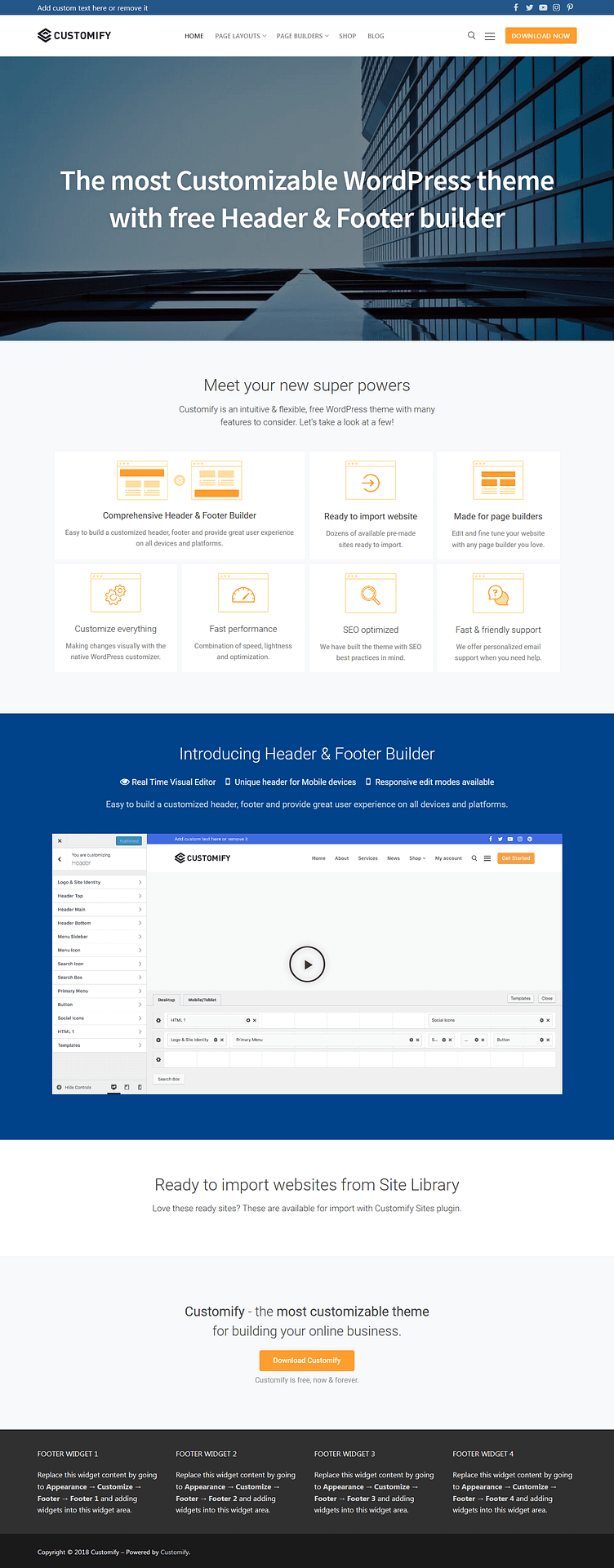 10+ Best Free BuddyPress WordPress Themes customify best free buddypress wordpress theme - 10+ Best Free BuddyPress WordPress Themes