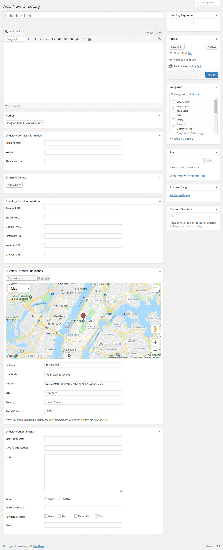 How to create Business Directories in your WordPress Website? (Step by Step Guide) add new directory page - How to create Business Directories in your WordPress Website? (Step by Step Guide)