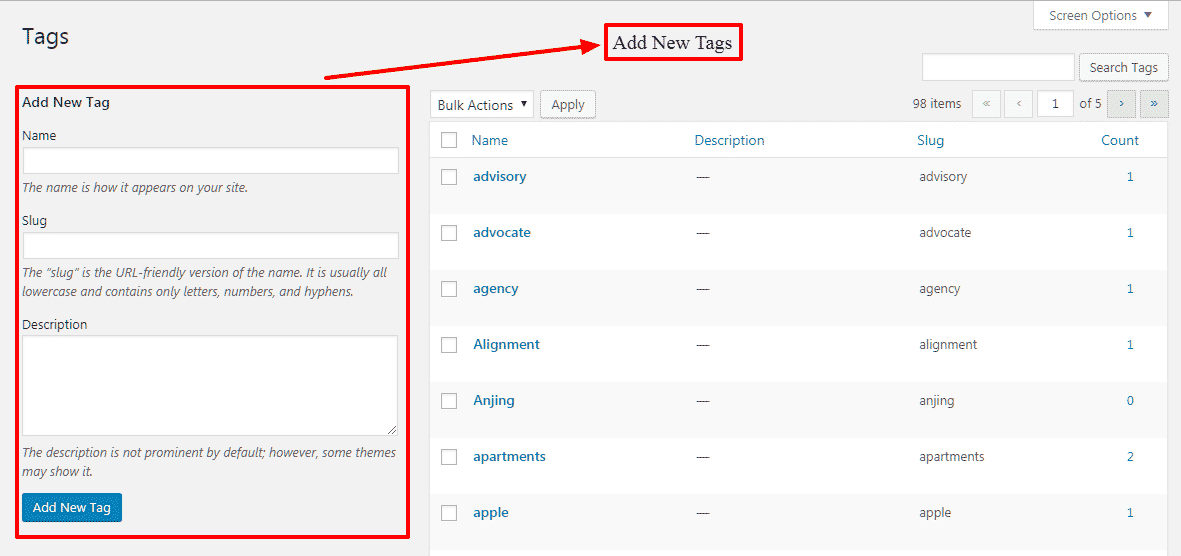 How to create Business Directories in your WordPress Website? (Step by Step Guide) add new tags - How to create Business Directories in your WordPress Website? (Step by Step Guide)