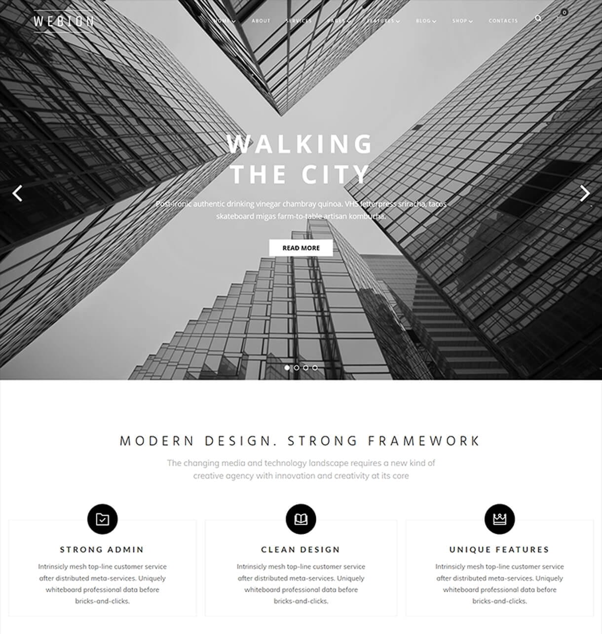 Webion - Minimal Elementor Multipurpose WordPress Theme webion homepage - Webion - Minimal Elementor Multipurpose WordPress Theme