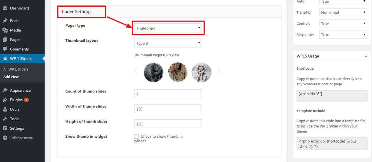 Best Free Responsive WordPress Slider Plugin 2019 - WP 1 Slider pager setting - Best Free Responsive WordPress Slider Plugin 2019 - WP 1 Slider
