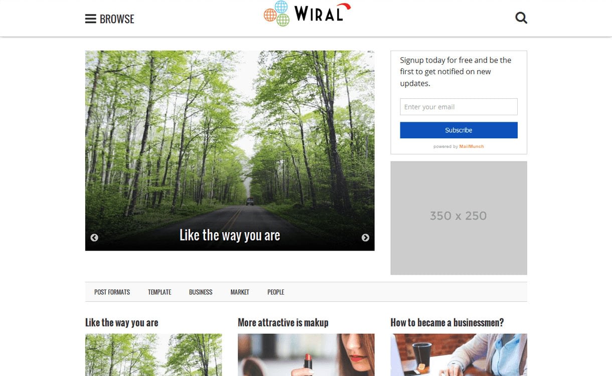 11+ Best Free Responsive WordPress Themes October 2016 Wiral Lite - 11+ Best Free Responsive WordPress Themes October 2016
