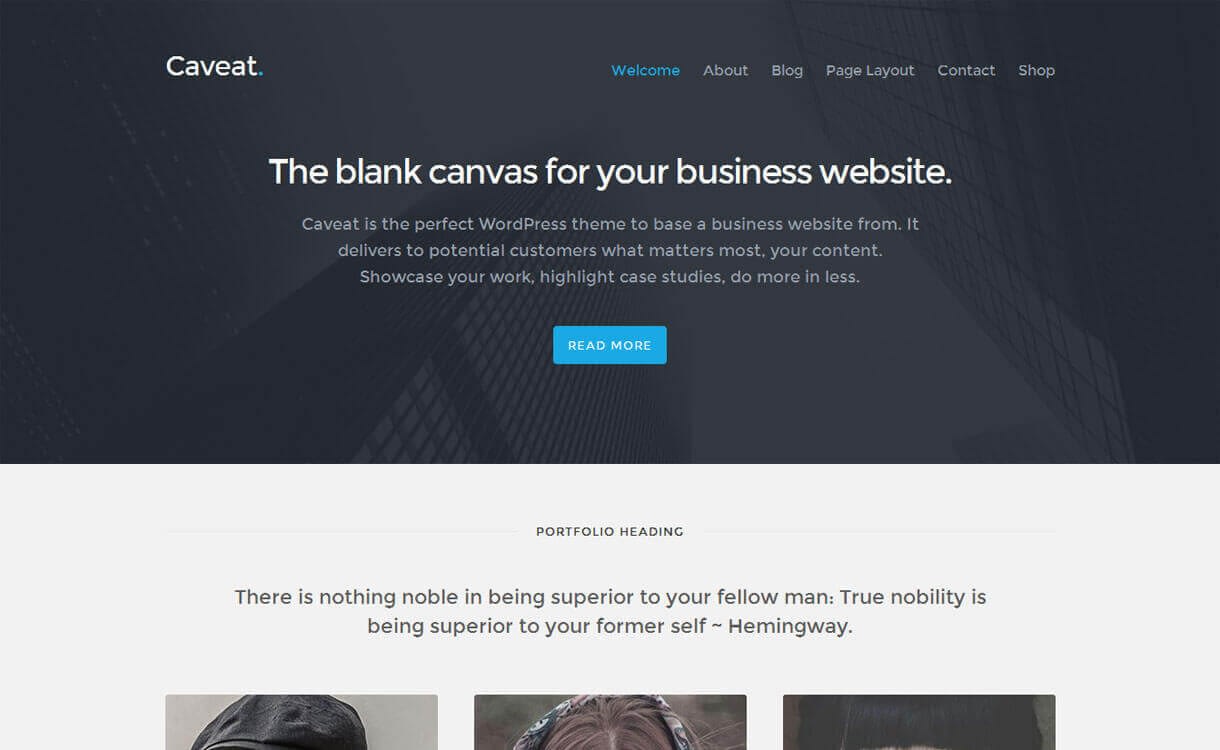 11+ Best Free Responsive WordPress Themes December 2016 Caveat - 11+ Best Free Responsive WordPress Themes December 2016