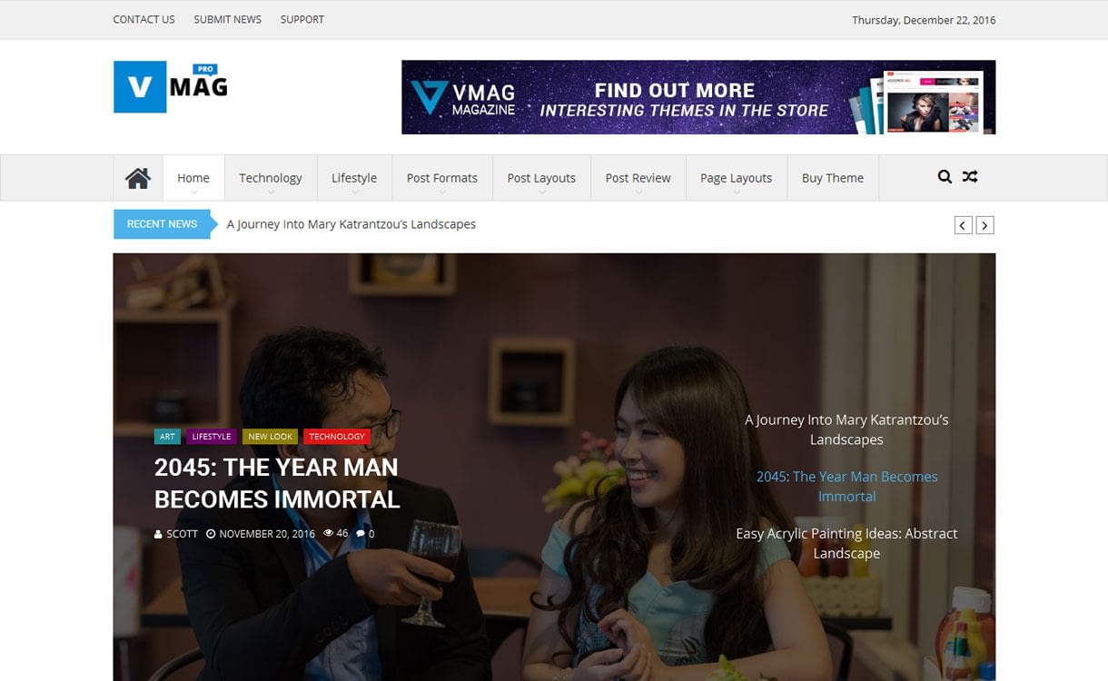 21+ Best Premium WordPress News/Magazine/Editorial Themes 2019 Vmag Pro Premium - 21+ Best Premium WordPress News/Magazine/Editorial Themes 2019