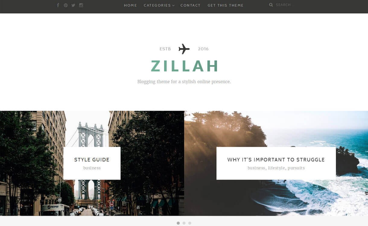 11+ Best Free Responsive WordPress Themes December 2016 Zillah - 11+ Best Free Responsive WordPress Themes December 2016