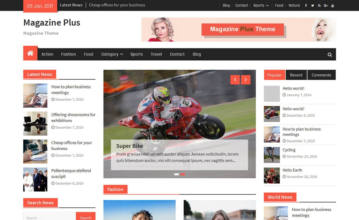11+ Best Free Responsive WordPress Themes January 2017 Magazine Plus - 11+ Best Free Responsive WordPress Themes January 2017