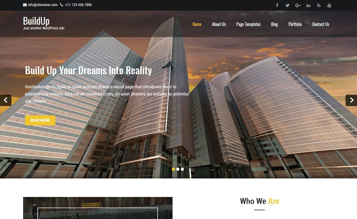 20+ Best Free WordPress Construction Company Themes for 2019 buildup best free construct - 20+ Best Free WordPress Construction Company Themes for 2019