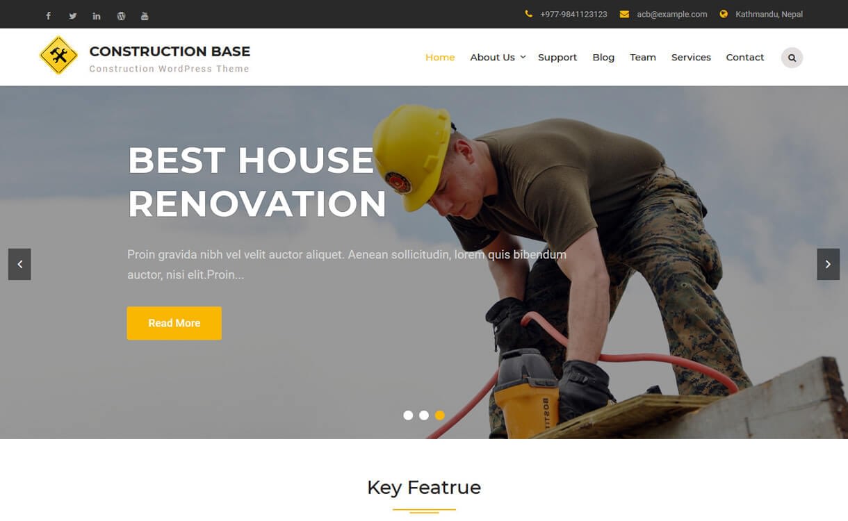 20+ Best Free WordPress Construction Company Themes for 2019 construction base best free - 20+ Best Free WordPress Construction Company Themes for 2019