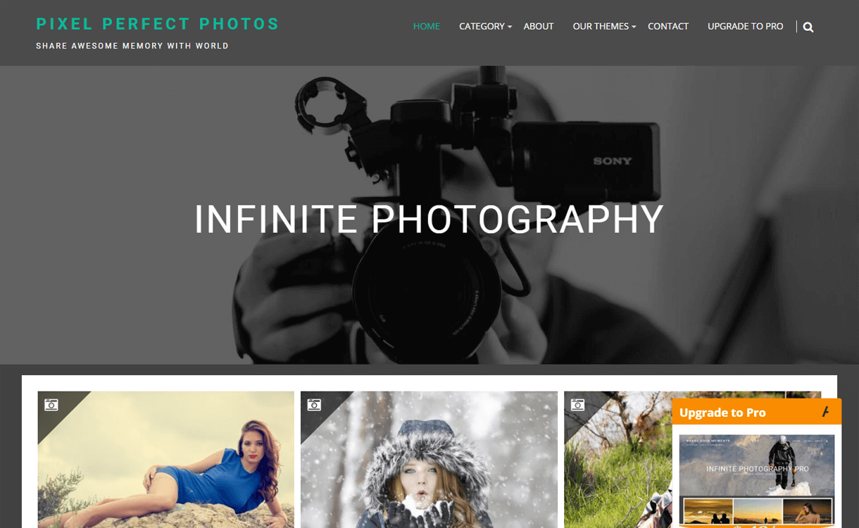 30+ Best Free WordPress Photography Themes for 2019 infinite photgraphy best free photography wordpress themes - 30+ Best Free WordPress Photography Themes for 2019