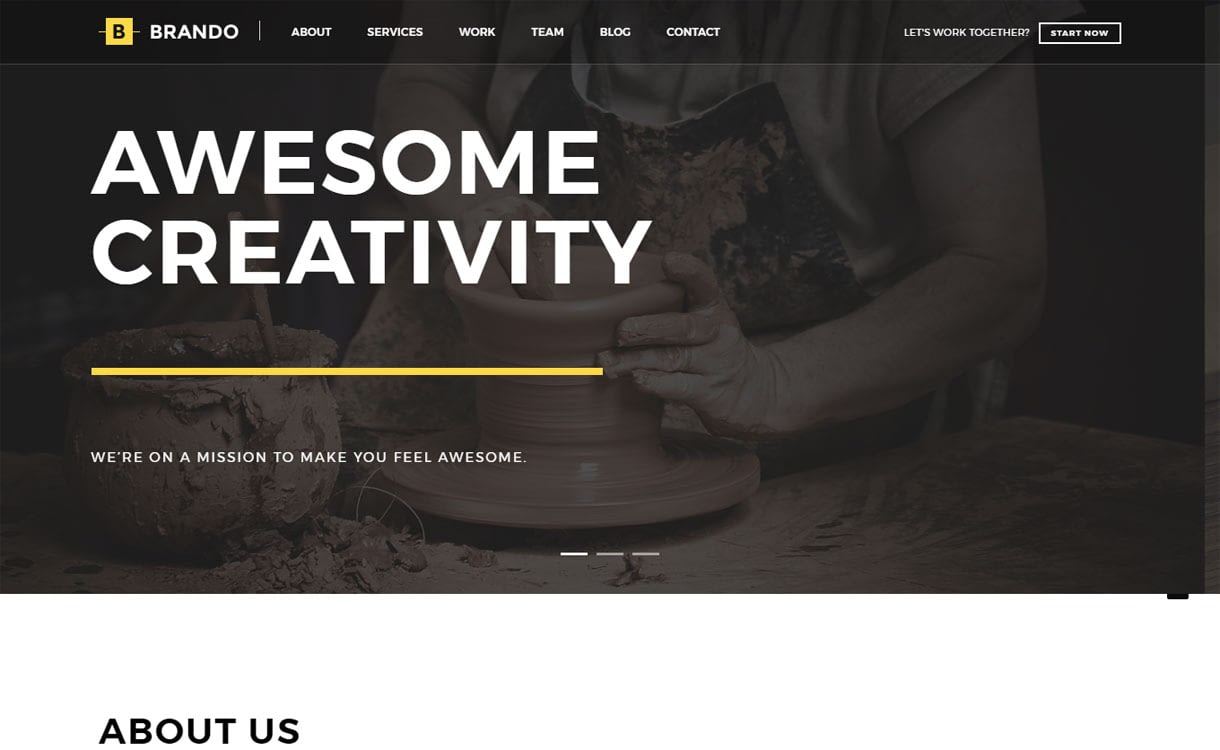 15+ Best Premium WordPress One Page Themes 2019 Brando - 15+ Best Premium WordPress One Page Themes 2019