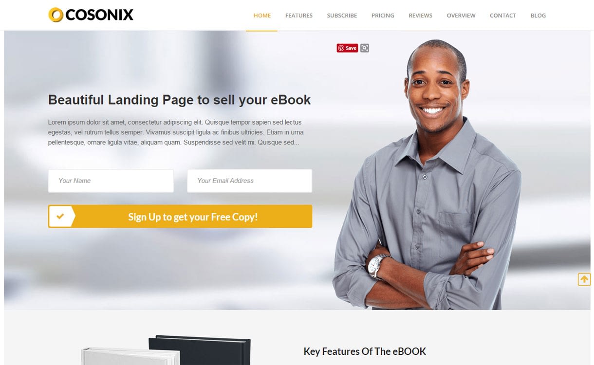 15+ Best Premium WordPress One Page Themes 2019 Cosonix - 15+ Best Premium WordPress One Page Themes 2019