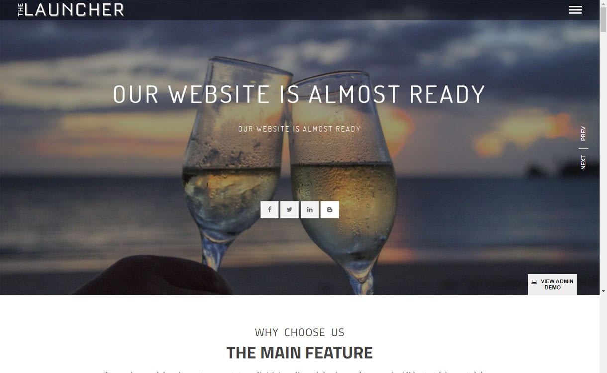 10+ Best Coming Soon and Under Maintenance WordPress Themes and Templates(Premium Version) the launcher free multipurpose wordpress theme - 10+ Best Coming Soon and Under Maintenance WordPress Themes and Templates(Premium Version)