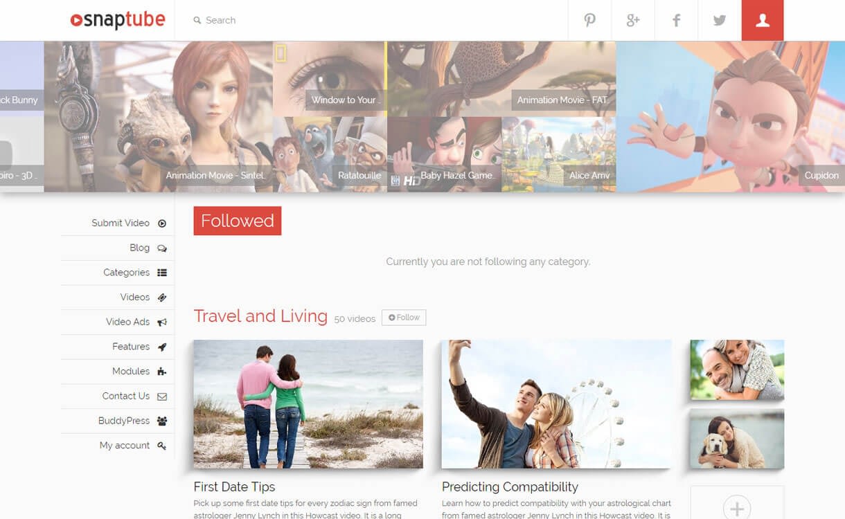 15+ Best Responsive WordPress Video Themes 2019 SnapTube - 15+ Best Responsive WordPress Video Themes 2019