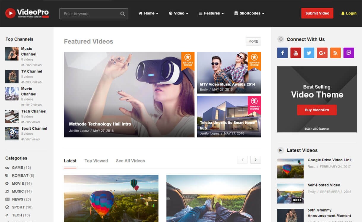 15+ Best Responsive WordPress Video Themes 2019 Video Pro - 15+ Best Responsive WordPress Video Themes 2019