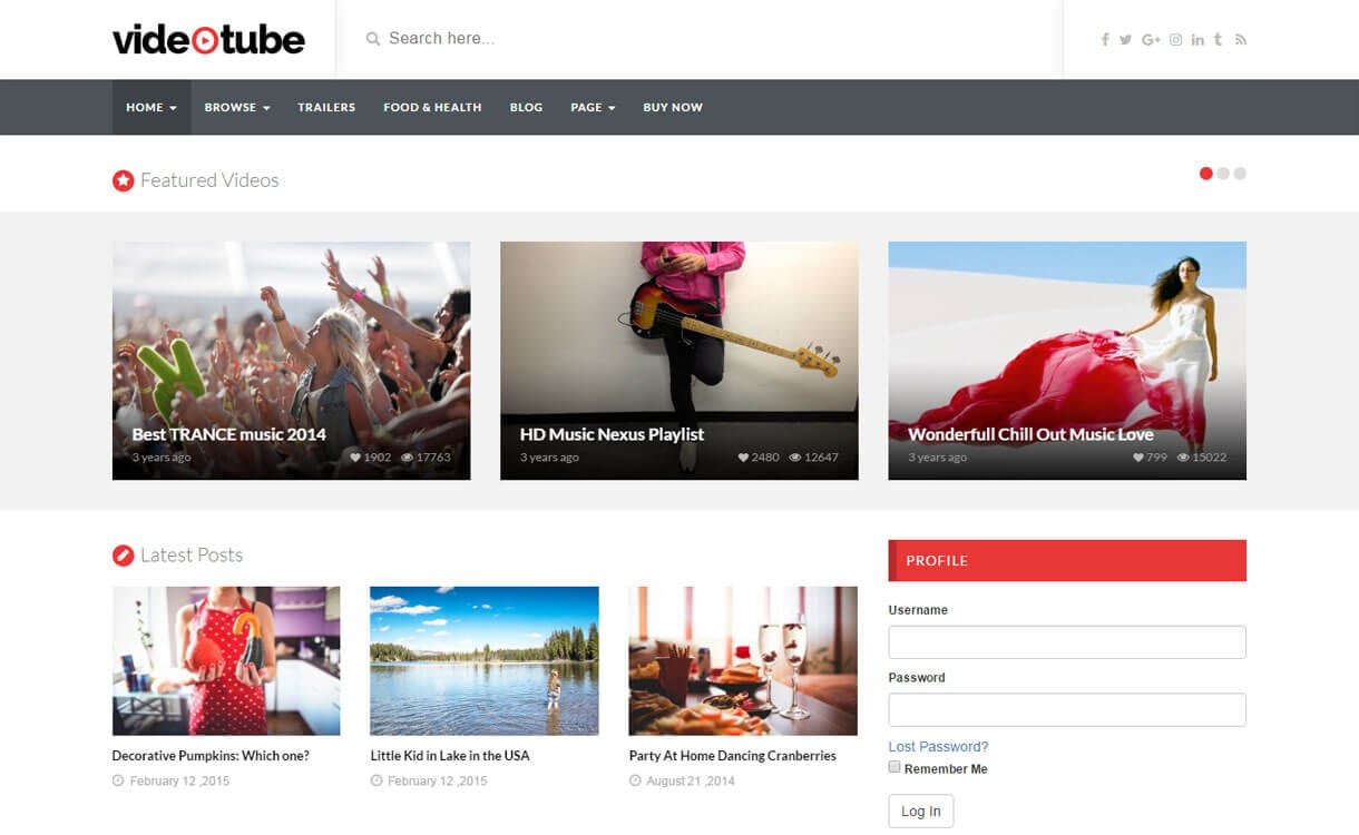 15+ Best Responsive WordPress Video Themes 2019 Video Tube - 15+ Best Responsive WordPress Video Themes 2019