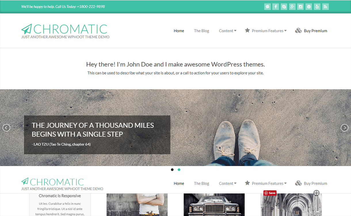15 Best Free Material Design WordPress Themes for 2019 chromatic wordpress material design - 15 Best Free Material Design WordPress Themes for 2019