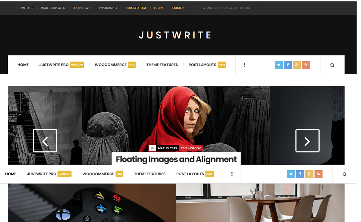 25+ Best Free Magazine WordPress Themes For 2019 justwrite magazine wordpress theme - 25+ Best Free Magazine WordPress Themes For 2019