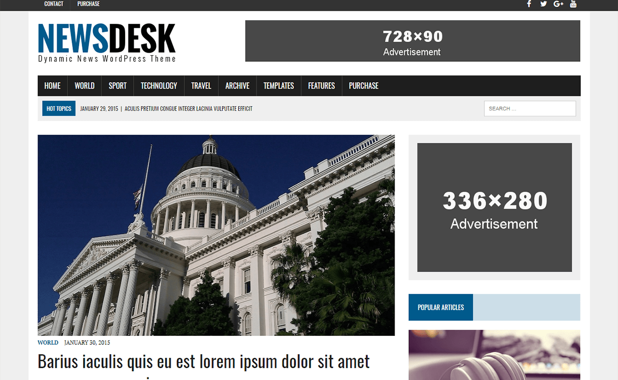 25+ Best Free Magazine WordPress Themes For 2019 mh newsdesk lite magazine wordpress theme - 25+ Best Free Magazine WordPress Themes For 2019