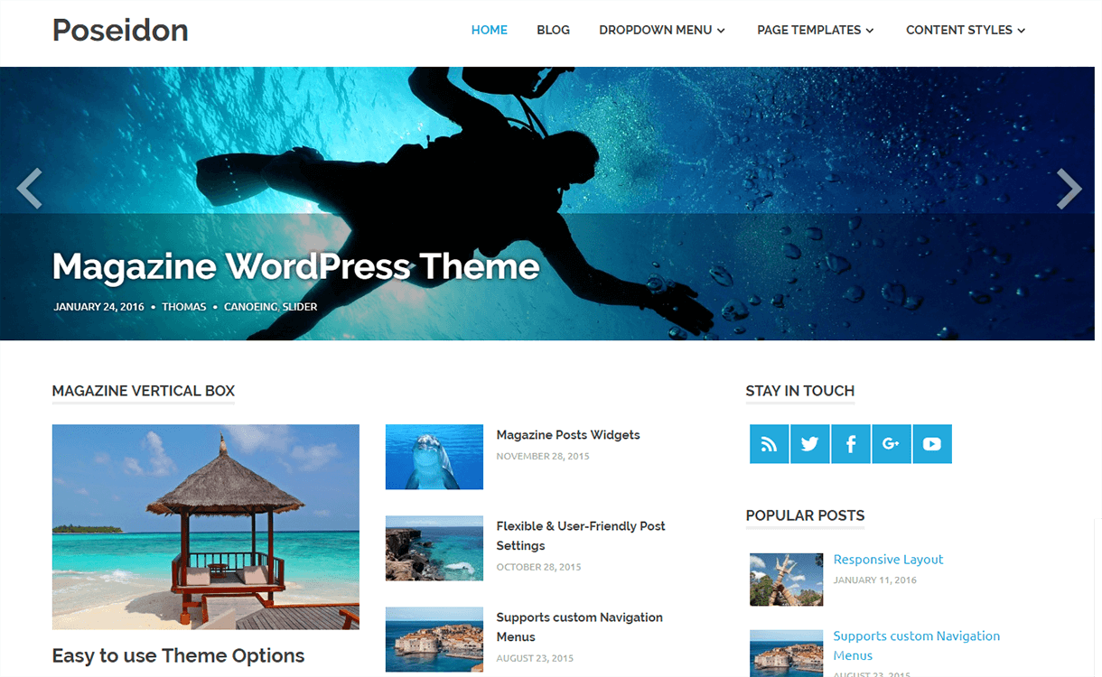 25+ Best Free Magazine WordPress Themes For 2019 poseidon magazine wordpress theme - 25+ Best Free Magazine WordPress Themes For 2019
