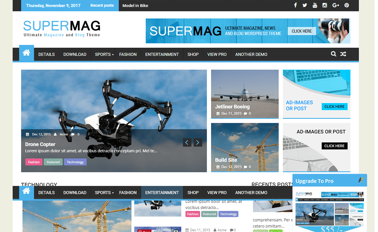 25+ Best Free Magazine WordPress Themes For 2019 supermag magazine wordpress theme - 25+ Best Free Magazine WordPress Themes For 2019