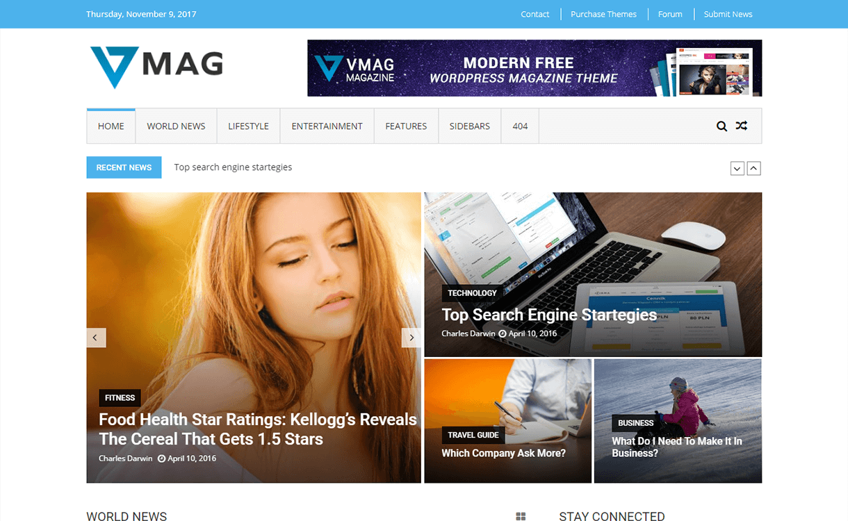 25+ Best Free Magazine WordPress Themes For 2019 vmag magazine wordpress theme - 25+ Best Free Magazine WordPress Themes For 2019