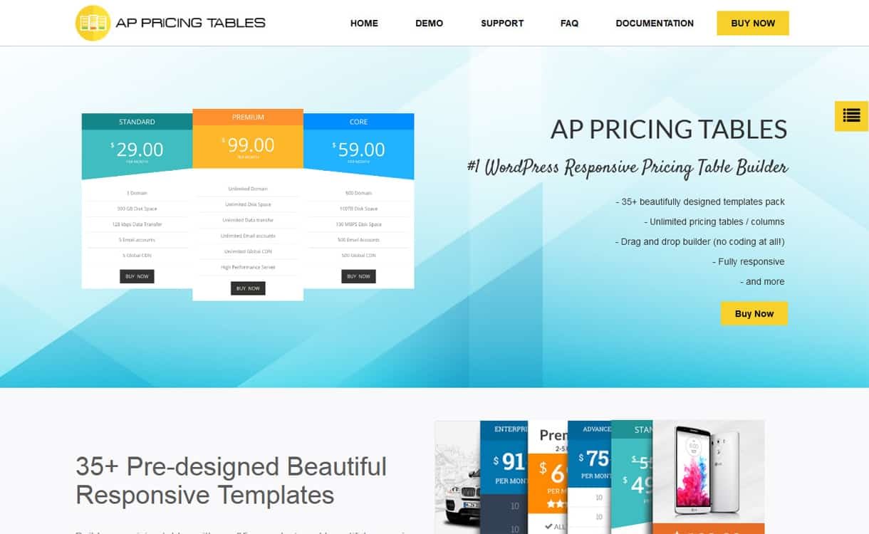5+ WordPress Pricing Table Plugins 2019 ap pricing table - 5+ WordPress Pricing Table Plugins 2019