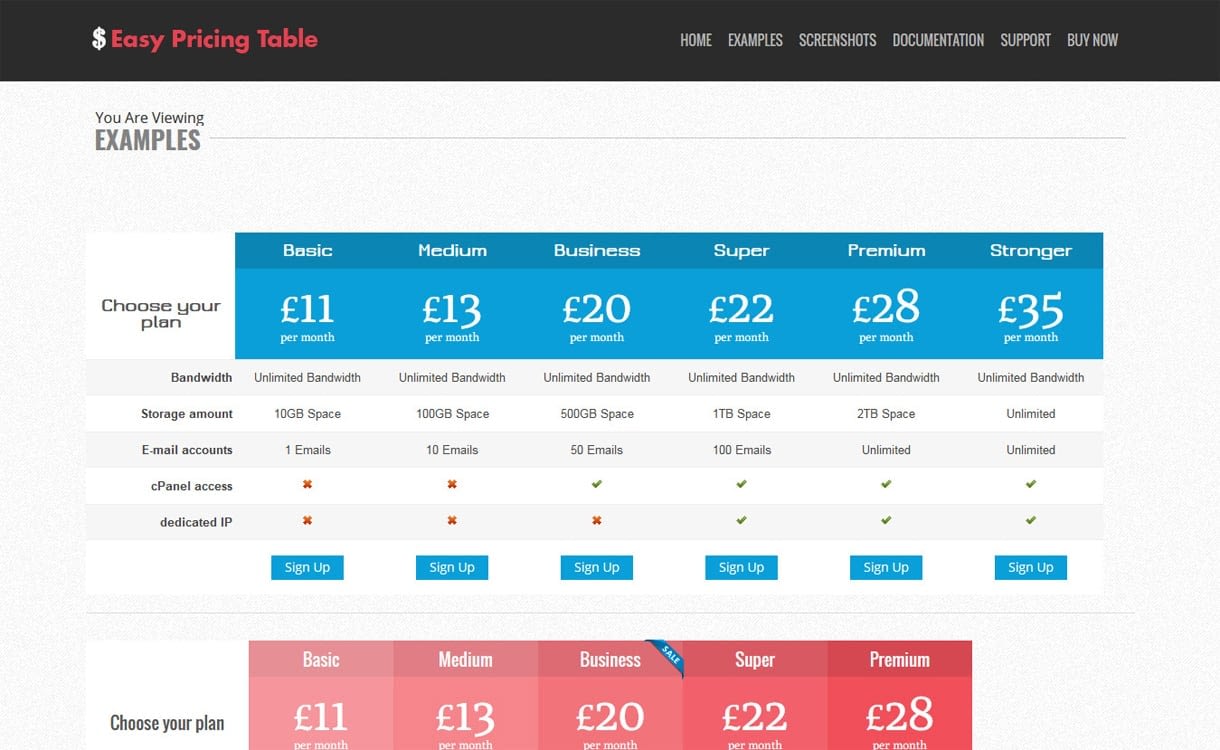 5+ WordPress Pricing Table Plugins 2019 easy pricing table - 5+ WordPress Pricing Table Plugins 2019