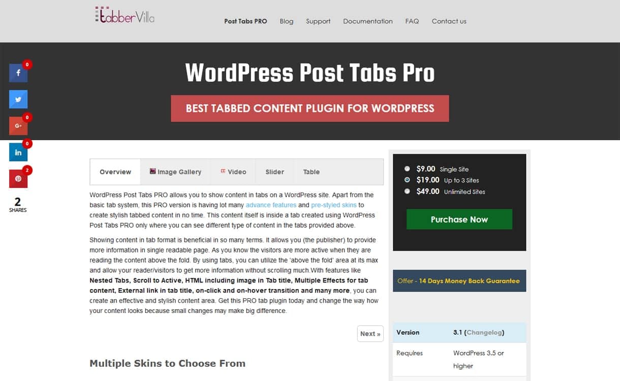 5+ Best Responsive WordPress Tab Plugins 2019 post tabs pro - 5+ Best Responsive WordPress Tab Plugins 2019