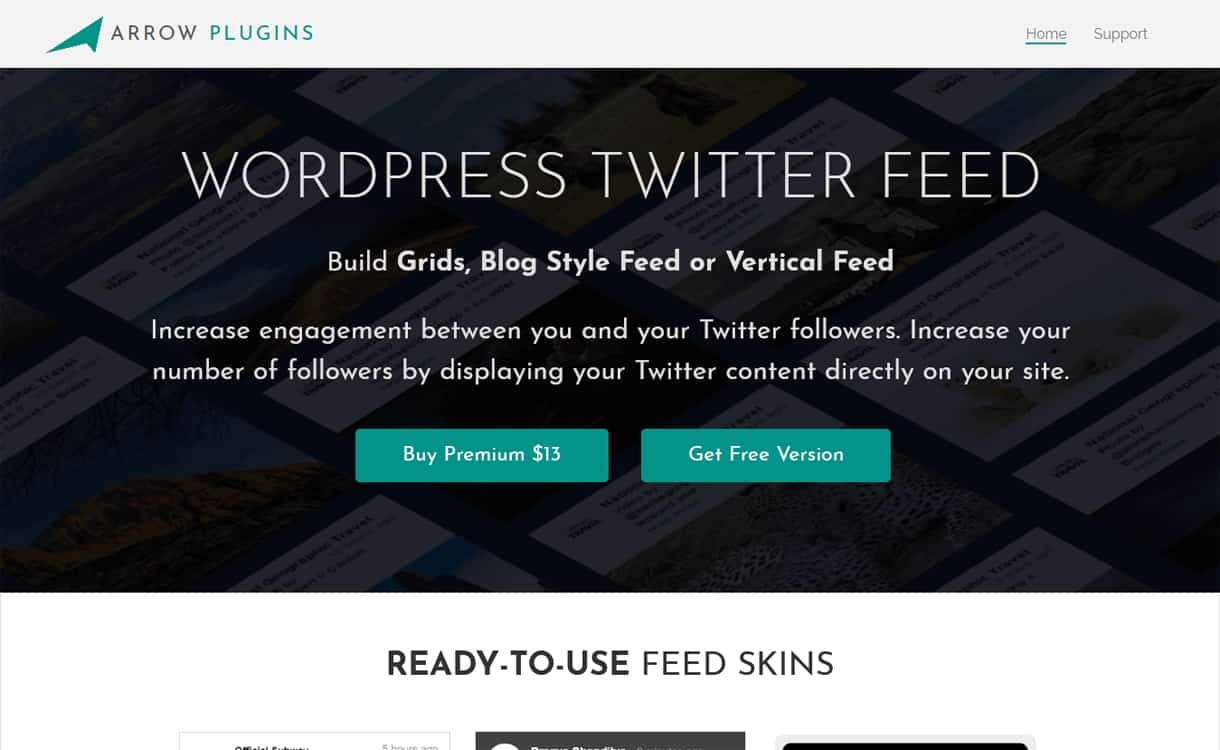 5+ Best WordPress Twitter Feed Plugins arrow twitter feed - 5+ Best WordPress Twitter Feed Plugins