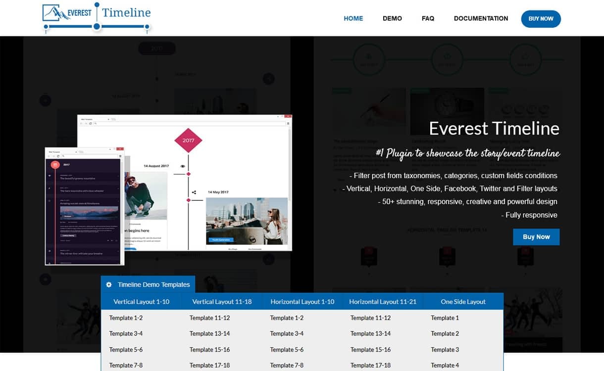 5+ Best Responsive WordPress Timeline Plugins 2019 (How to Add Beautiful Event Timeline in WordPress) everest timeline - 5+ Best Responsive WordPress Timeline Plugins 2019 (How to Add Beautiful Event Timeline in WordPress)