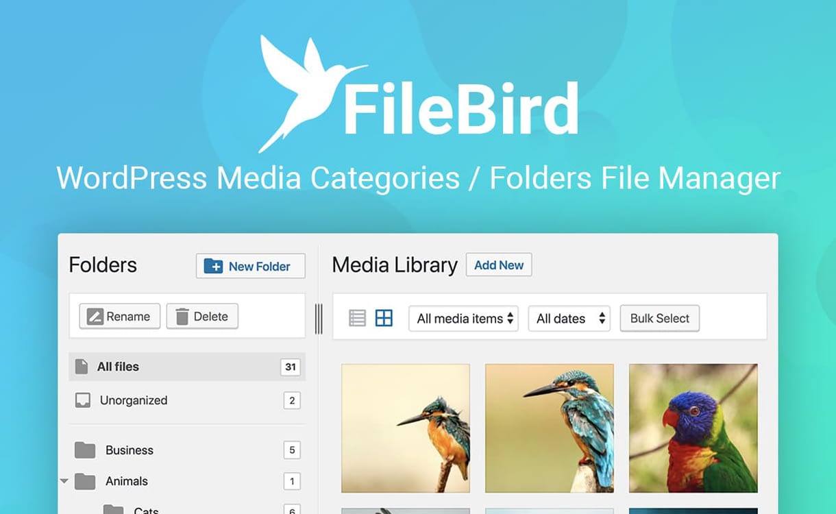 5+ Best WordPress Media Manager Plugins filebird wordpress media categories folder file manager 1 - 5+ Best WordPress Media Manager Plugins