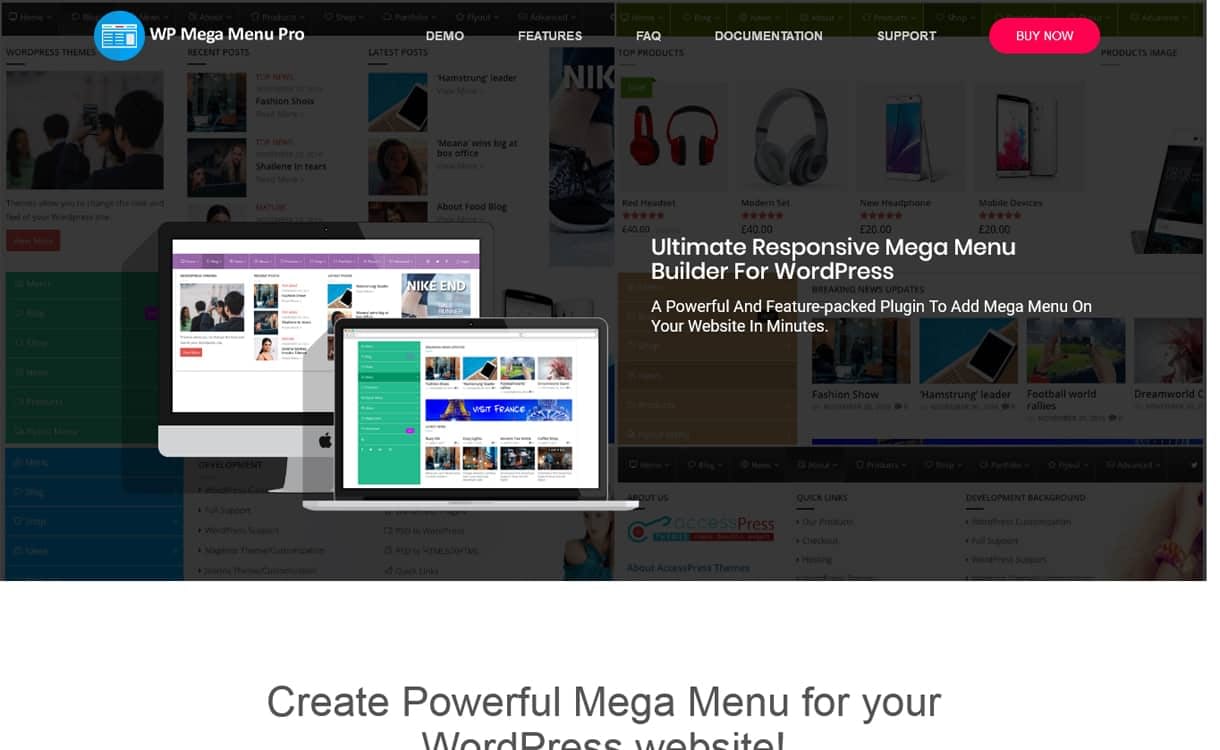 5+ Best WordPress Mega Menu Plugins (Premium Version) wp mega menu pro - 5+ Best WordPress Mega Menu Plugins (Premium Version)
