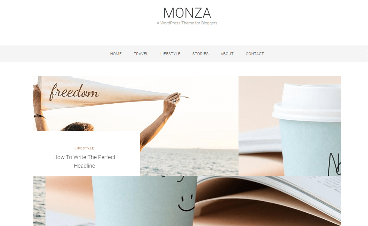 21+ Best Free WordPress Themes June 2018 Monza – A WordPress Theme for Bloggers as Smart Object 1 as Smart Object 1 - 21+ Best Free WordPress Themes June 2018